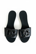 Black Beachwear Sliders