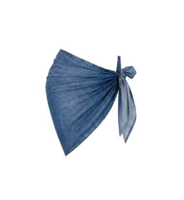 Chic Denim-Style Bikini Set