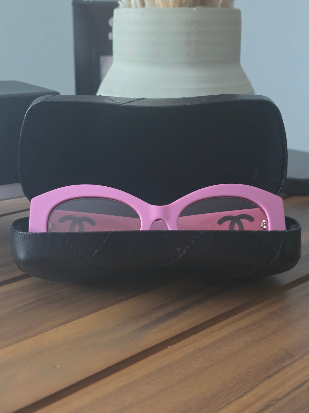 Pink Oval Sunglasses