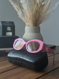 Pink Oval Sunglasses